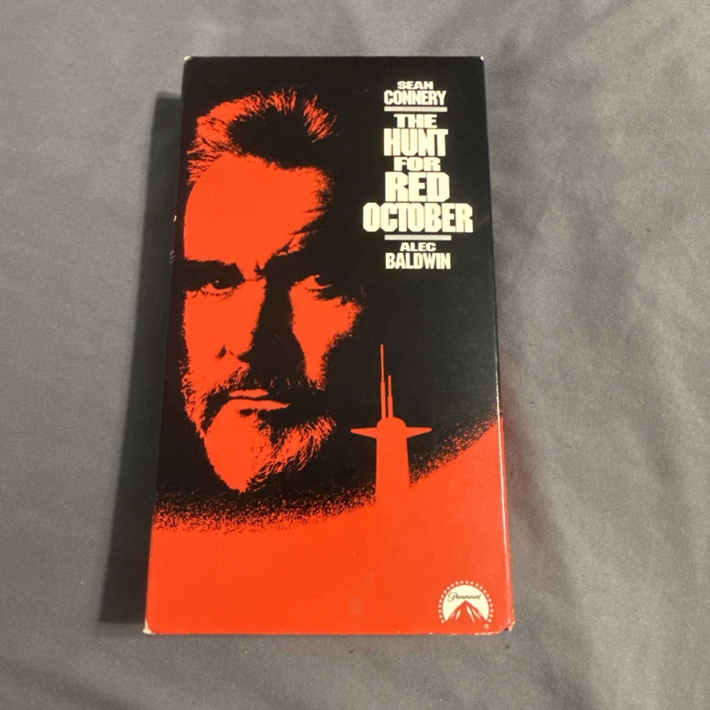The Hunt For Red October VHS 1990 Paramount Alex Baldwin Sean Connery